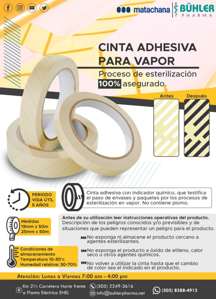 Cinta adhesiva para vapor